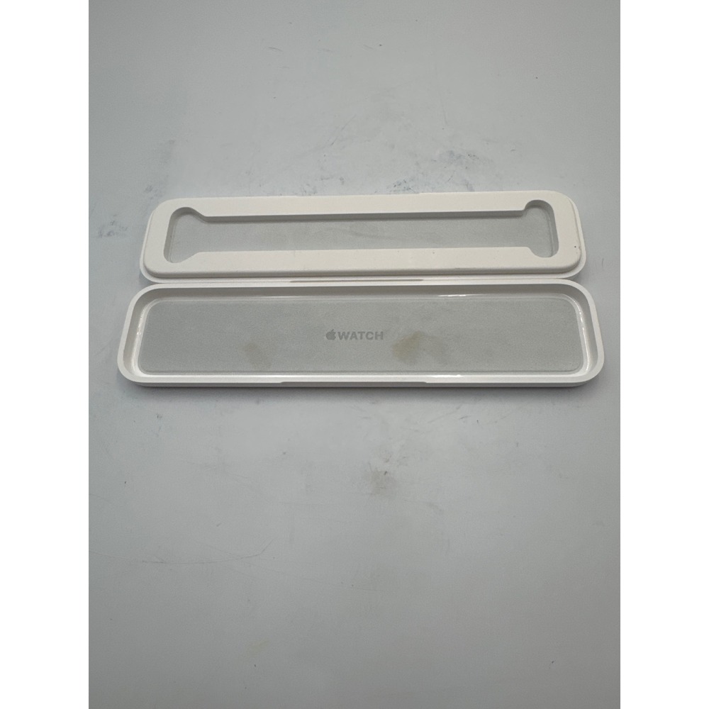 Apple Watch Replacement Storage Travel Case White Plastic Microfiber Lining